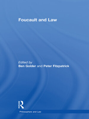cover image of Foucault and Law